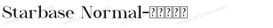 Starbase Normal字体转换